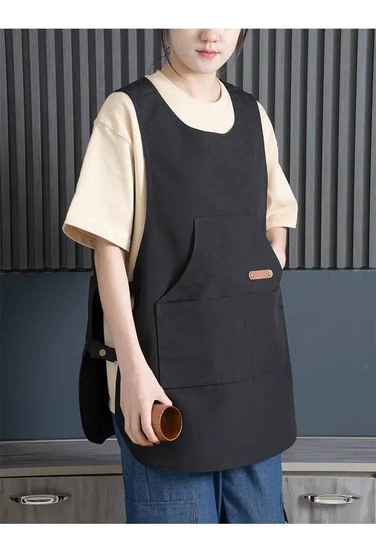 Coffee Shop Milk Tea Shop Hair Overclothes Vest