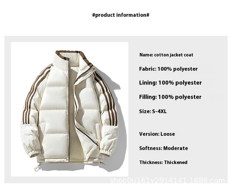 Down Cotton-padded Coat Winter Warm Thickened Puffer Jacket