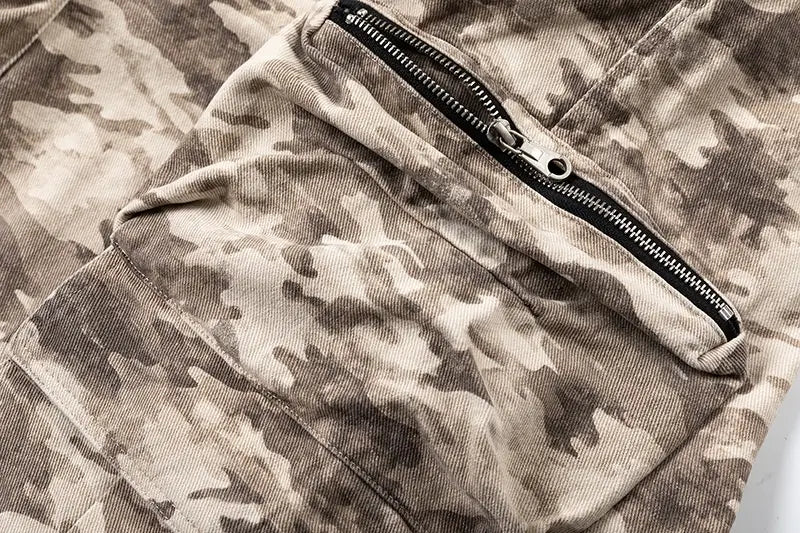 Spring New Retro Desert Camouflage Cargo Pants