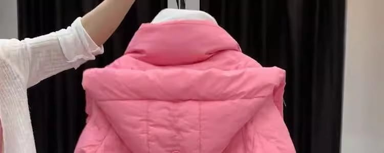 Women’s Cotton-padded Mid-length Thickened Hooded Jacket