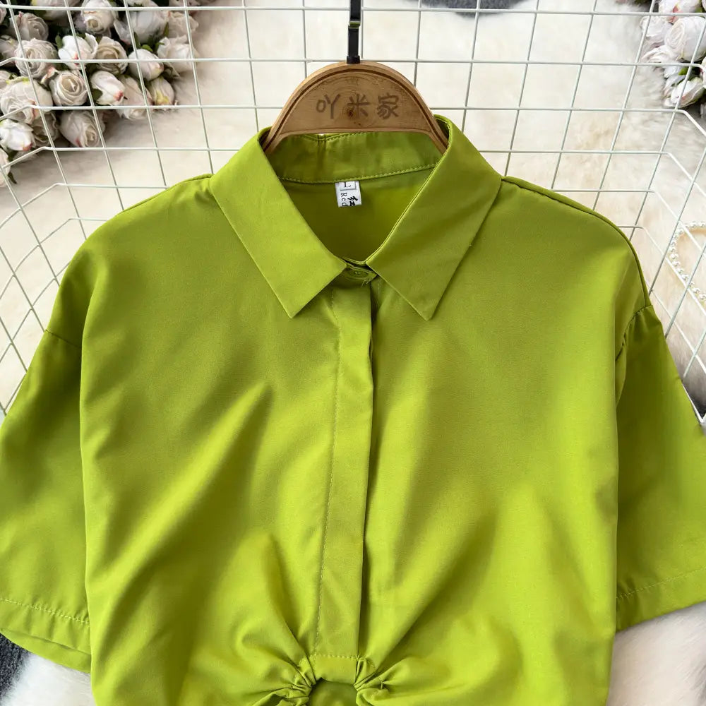 Summer French Minority Design Blouse Shirt For Women