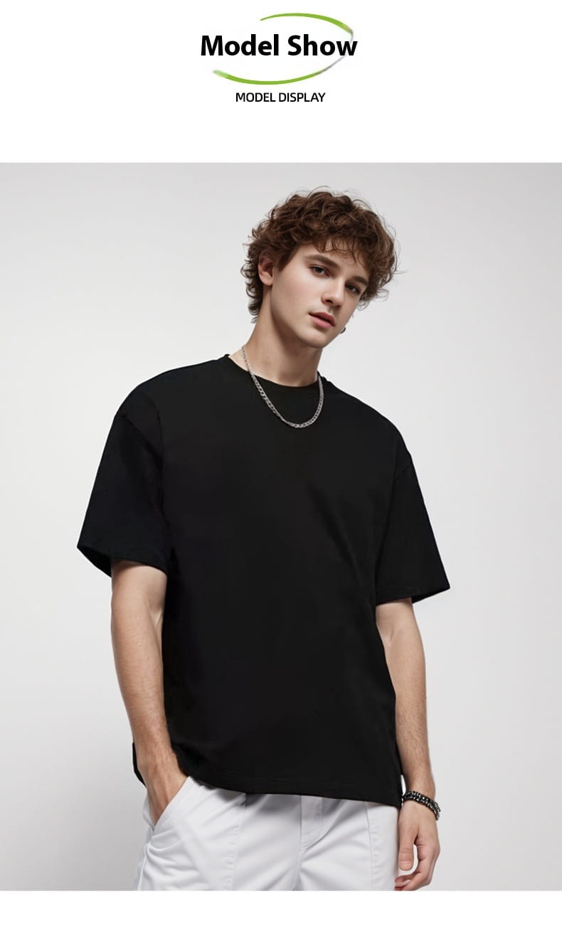 Cotton American Style High-end Half Sleeve T-shirt