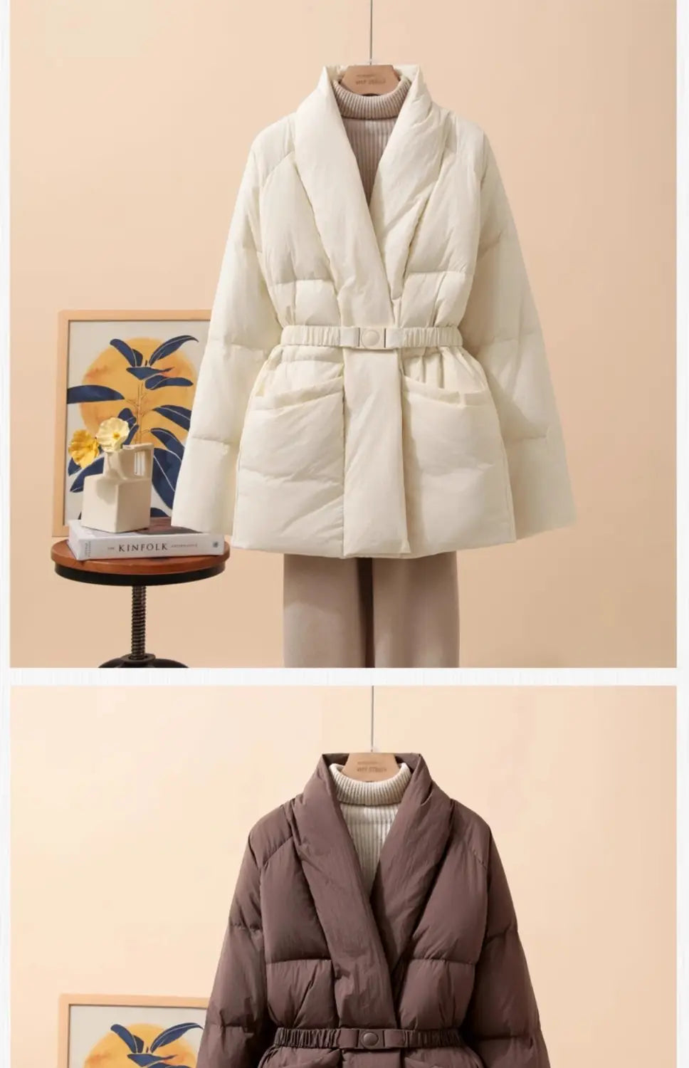 Belt Waist-tight Loose Cool Coat
