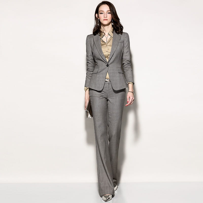 Women’s Temperament Fashion Thin Wool Professional Suit