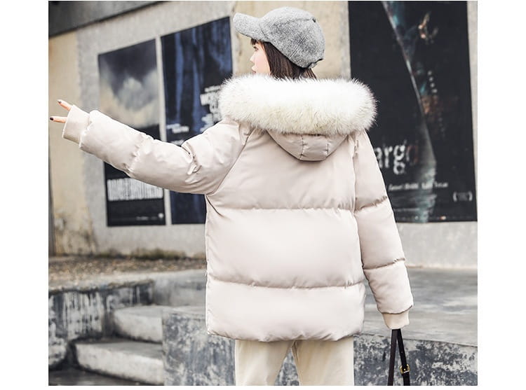 Foreign Trade Elegant Winter Korean Style Slim Fit All-matching Cotton-padded Clothes For Women