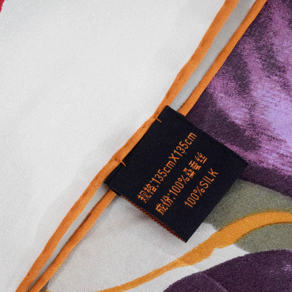 135CM Silk Big Square Scarf - Color / 135cm