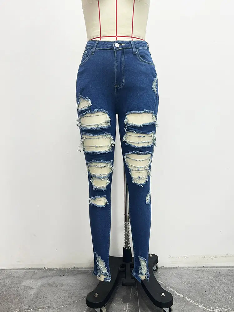 Women’s Beggar Denim Skinny Pants