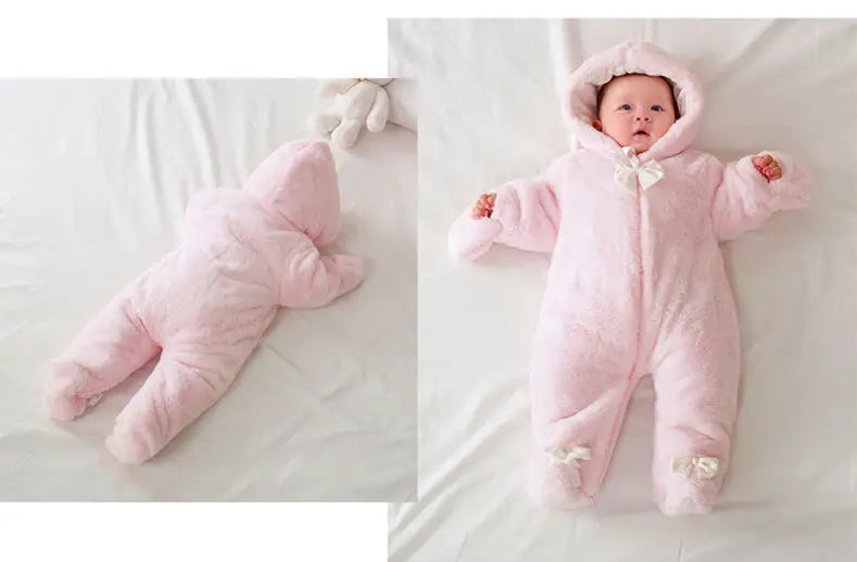 New Baby And Toddler Jumpsuit Thickened Children’s Coral Fleece
