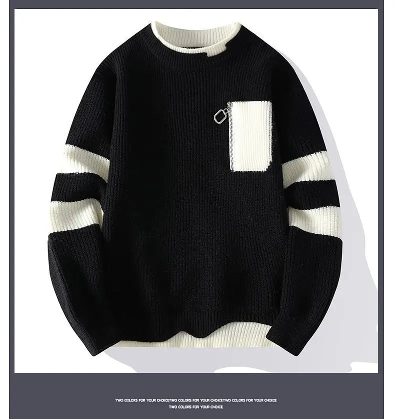 Autumn And Winter New Casual Sweater Boys Knitted Bottoming Shirt