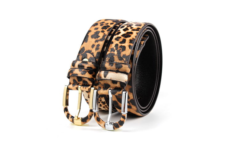 Women’s Leopard Leather Belt