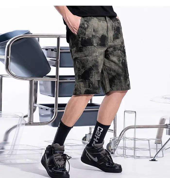 Summer casual loose camouflage shorts