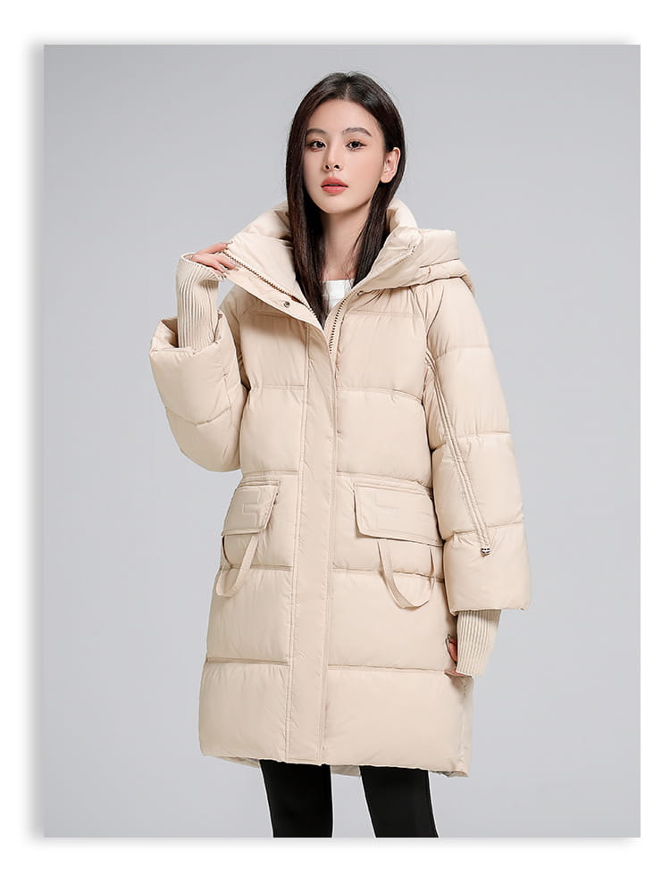 Mid-length Cotton Clothing Slimming Thickened Windproof And Warm