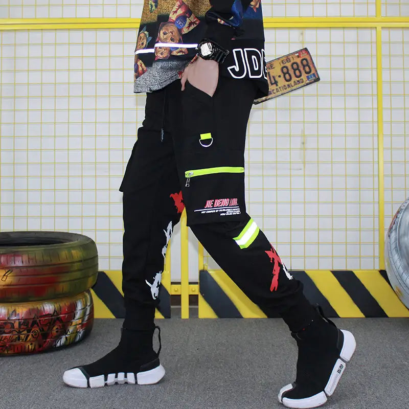 Personalized Overalls Men’s Casual Pants With Loose Feet