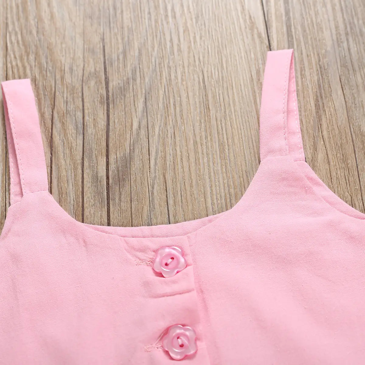 Maple flamingo print ruffled children’s clothing