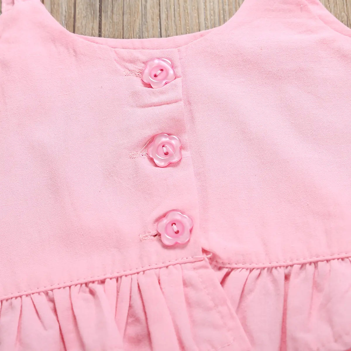 Maple flamingo print ruffled children’s clothing