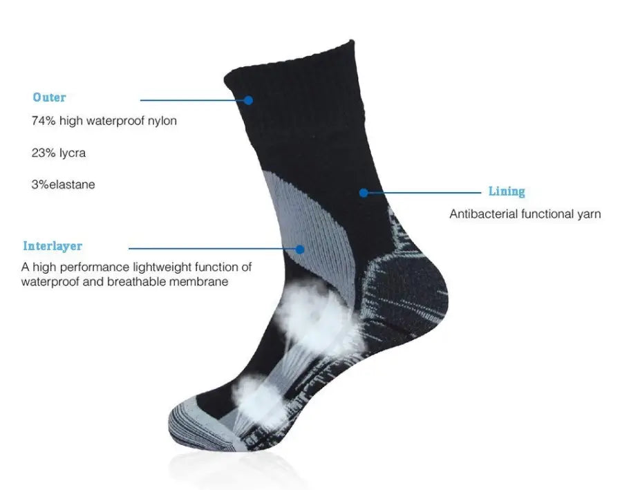 Knitted Warm Breathable Waterproof Socks Outdoor Sports S’socks