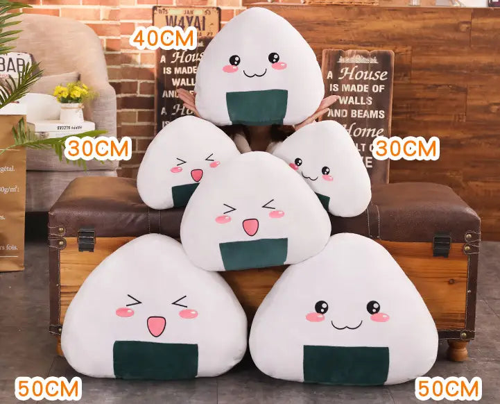 Cartoon Anime Rice Ball Plush Toy Plush Doll Large Sleeping Pillow Ragdoll Doll Children’s Day Gift