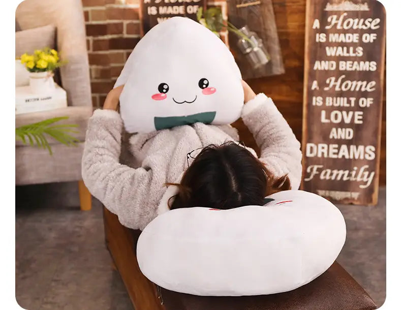 Cartoon Anime Rice Ball Plush Toy Plush Doll Large Sleeping Pillow Ragdoll Doll Children’s Day Gift