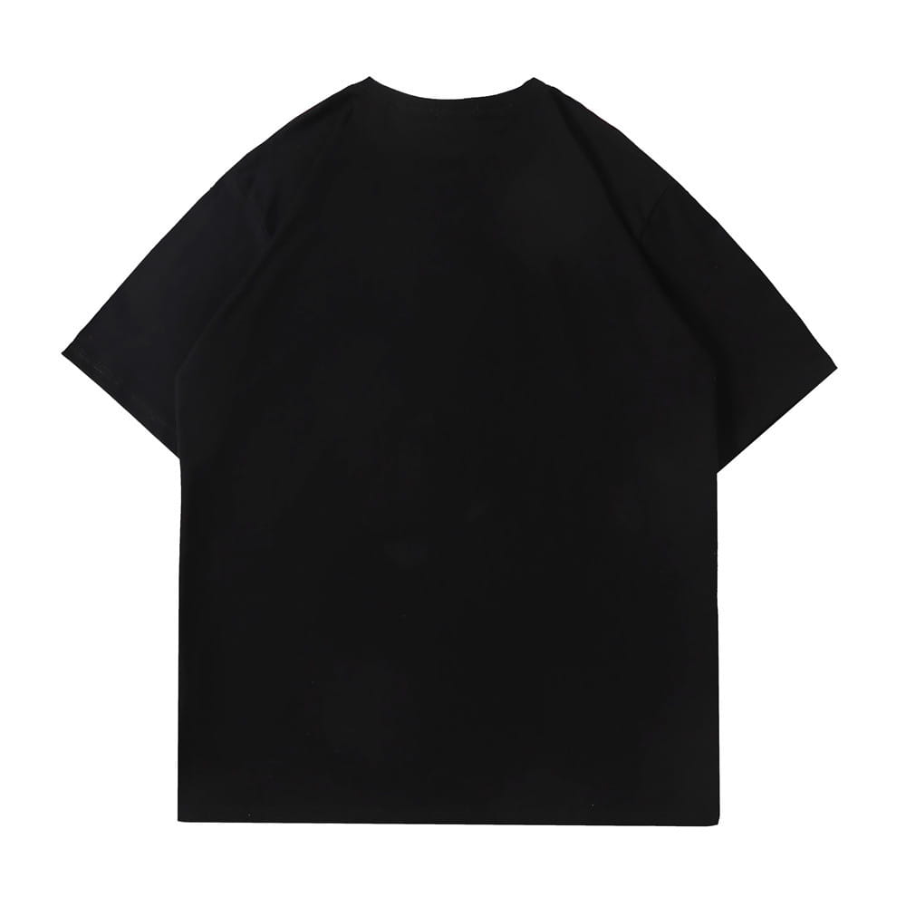 Cartoon Bear Print Short-Sleeved T-Shirt Men’s