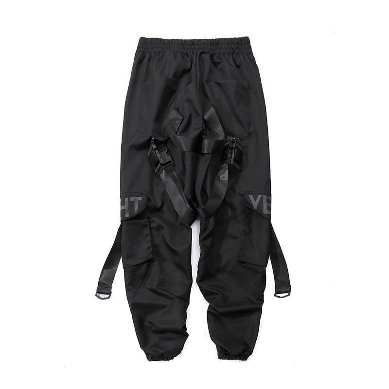 Guochao Functional Wind Streamer Overalls Men’s Trousers Tide Brand