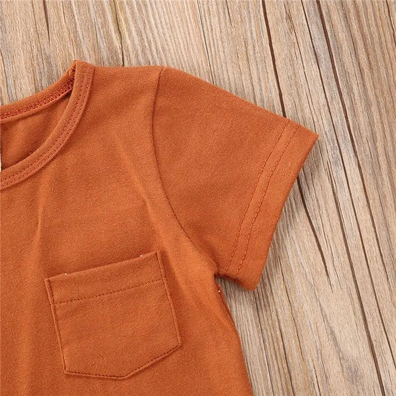 Boy Clothes Kids Shirt Shorts 2pcs For Baby Summer Children