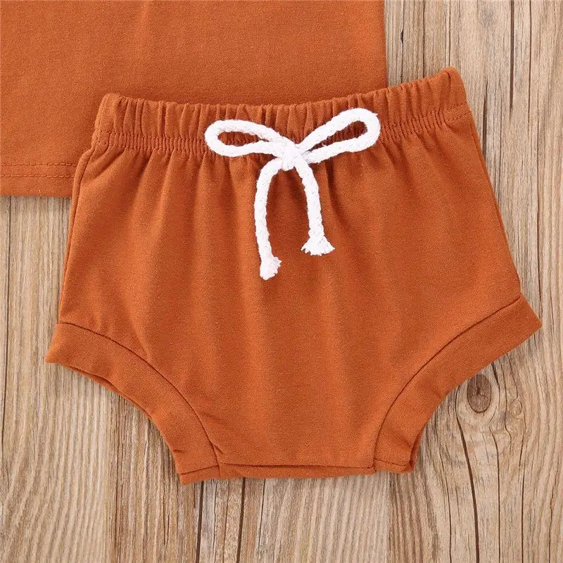 Boy Clothes Kids Shirt Shorts 2pcs For Baby Summer Children