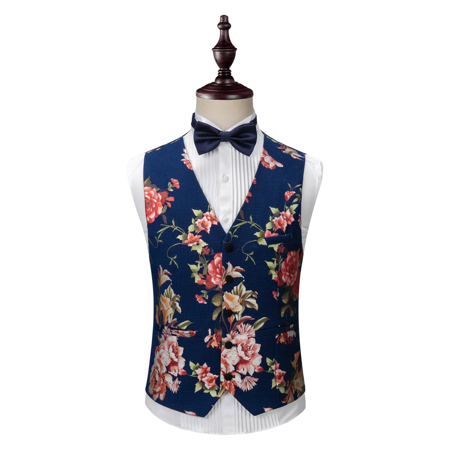 Men’s printed dress suit three-piece suit for annual meeting performance
