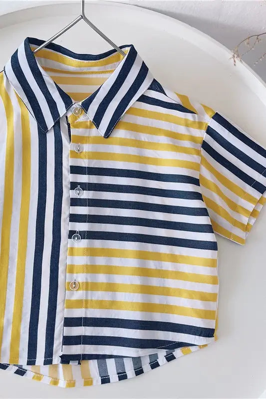 Boys’ Summer Children’S Short-Sleeved Shirts And Children’S Tops