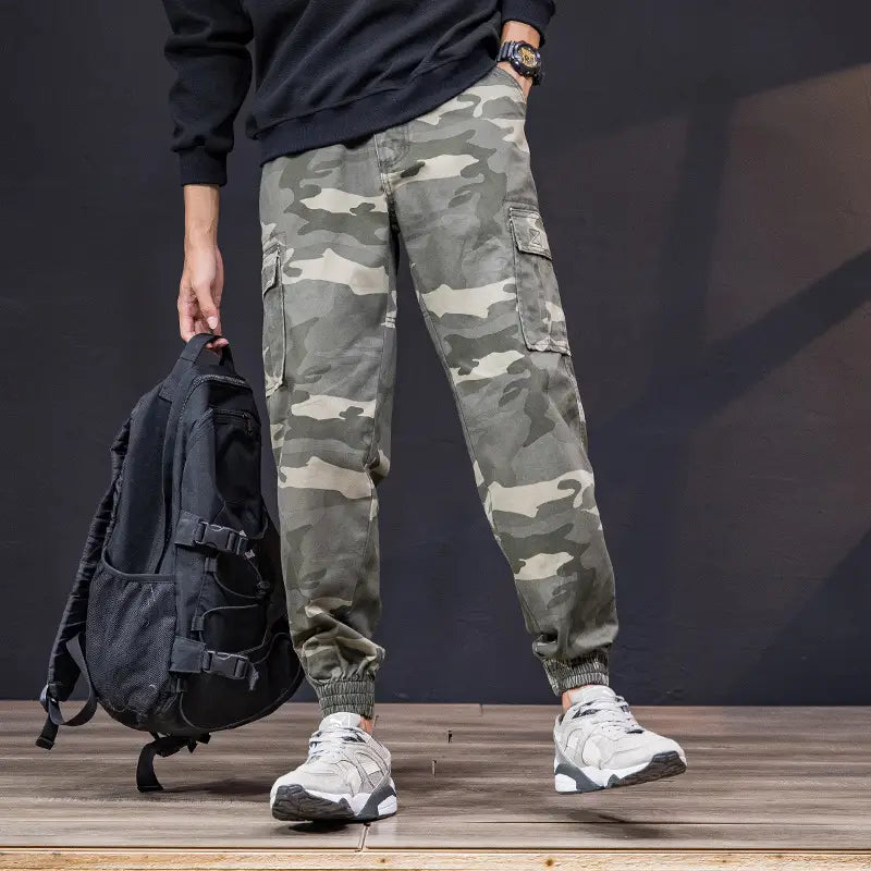 Spring New Camouflage Pants Men’s Korean Version Of The Trend Of Footwear