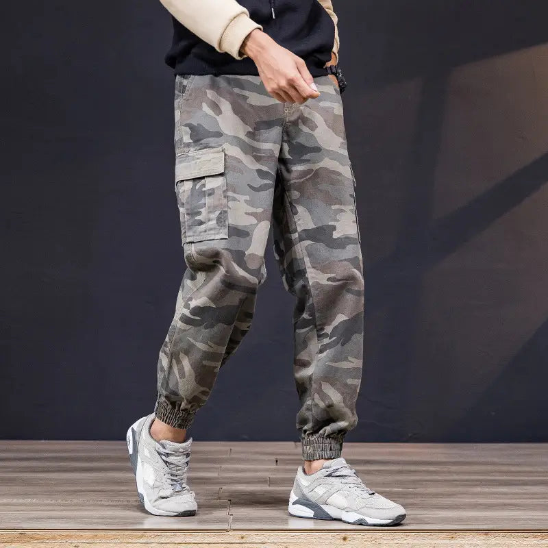 Spring New Camouflage Pants Men’s Korean Version Of The Trend Of Footwear