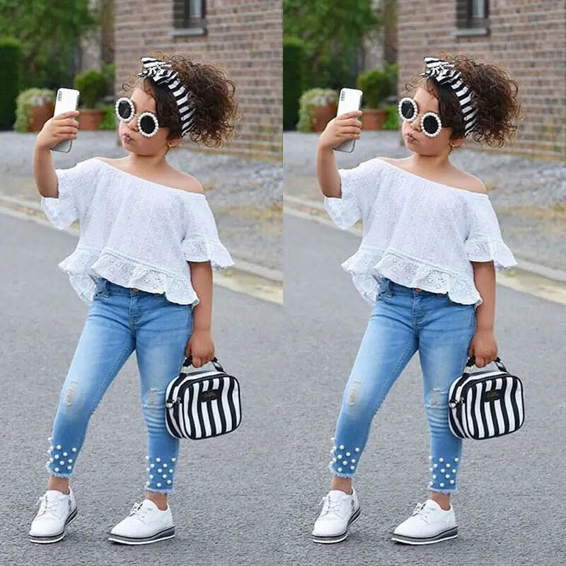 Shirt Shorts Girls Girl Kids Clothes For Baby Set Children