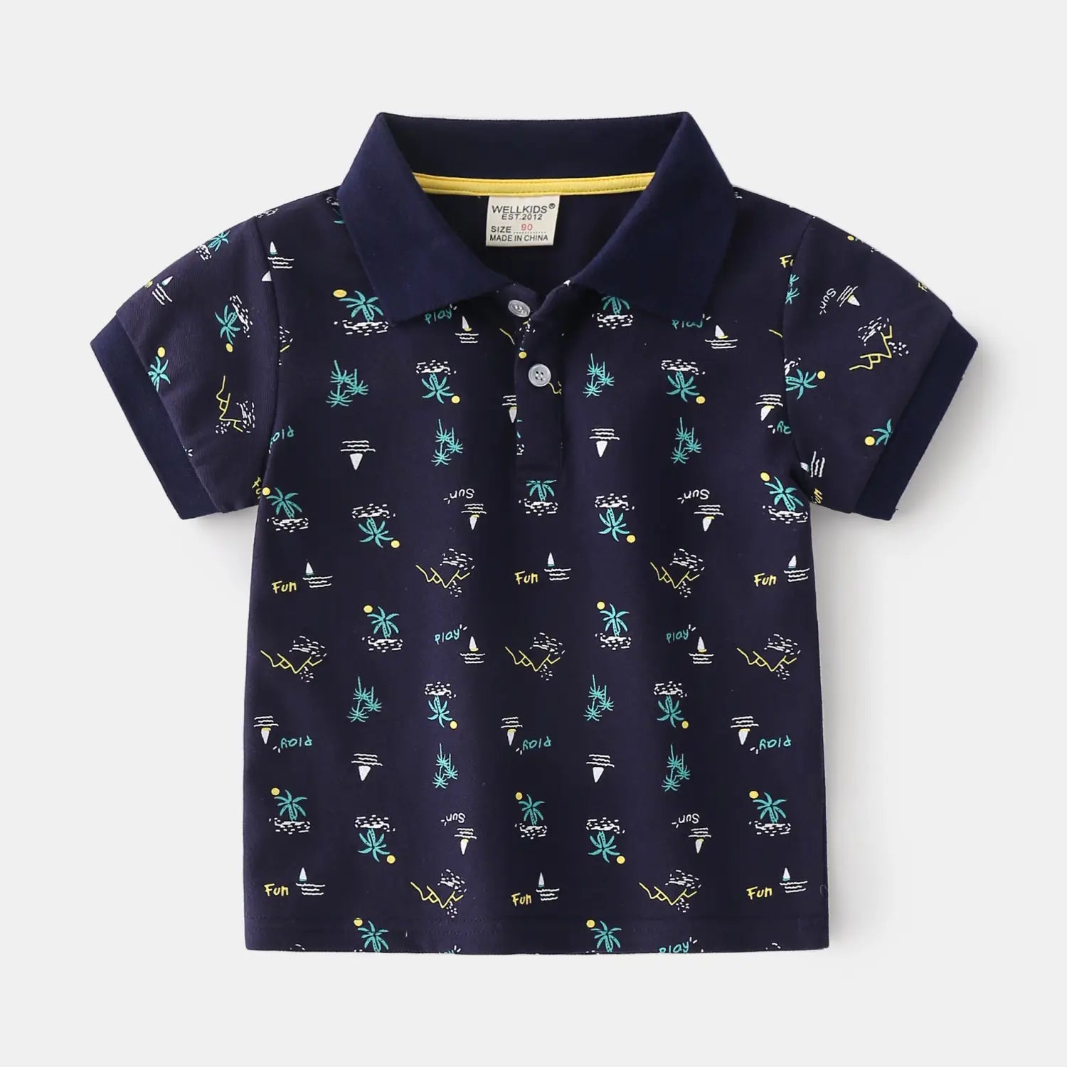 Summer Boys’ Cotton Short-sleeved Polo Shirt
