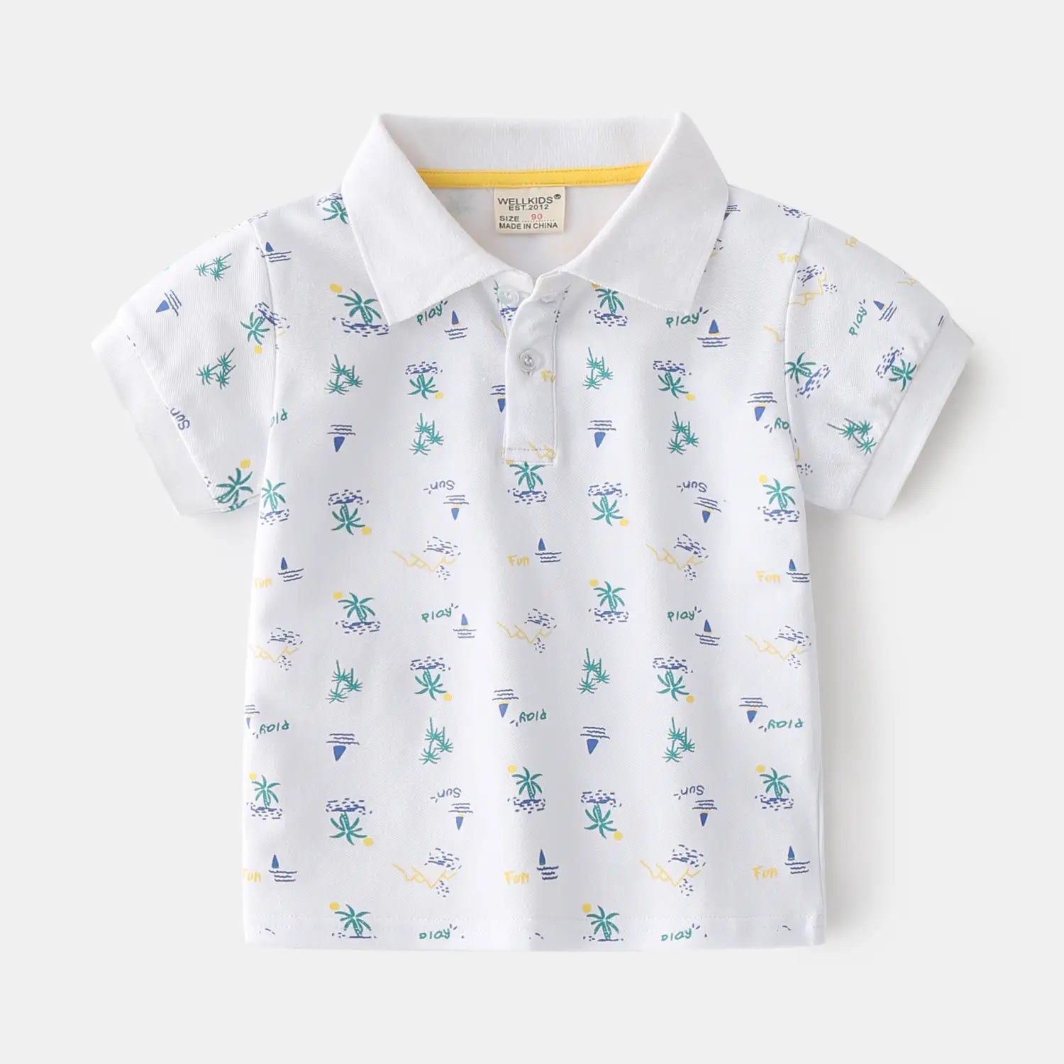 Summer Boys’ Cotton Short-sleeved Polo Shirt