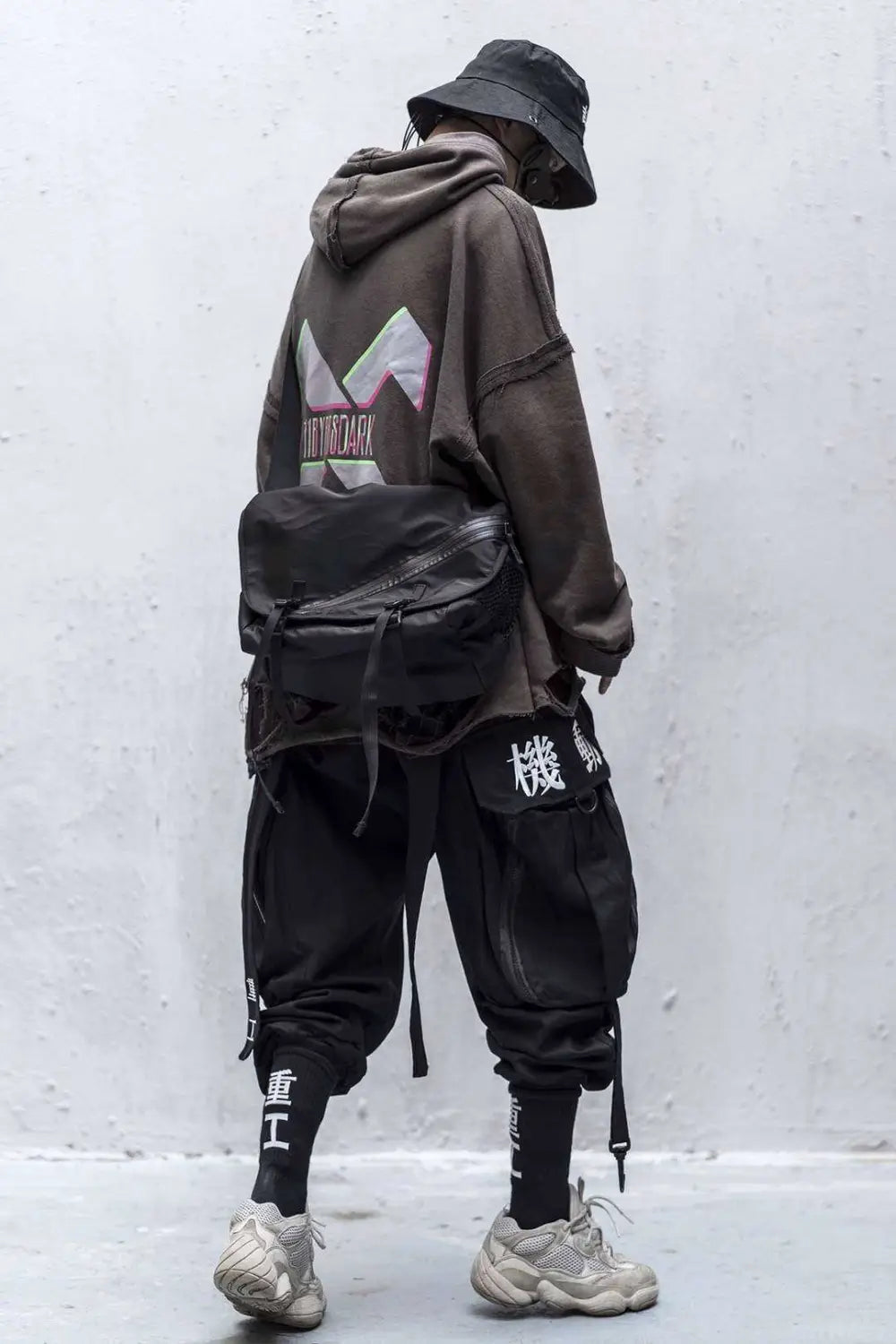 Head Functional Wind Tooling Casual Hip-Hop Nine-Point Pants