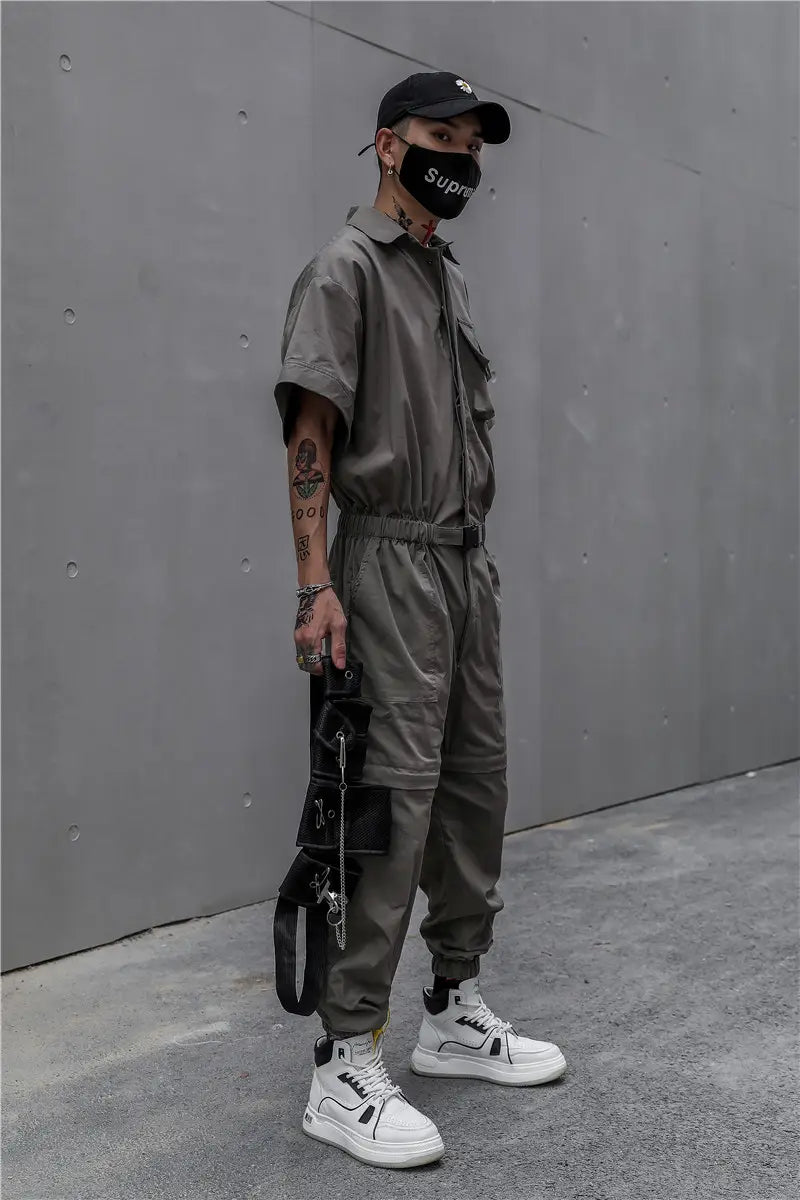 One Piece Loose Bodysuit Trend Detachable Jumpsuit