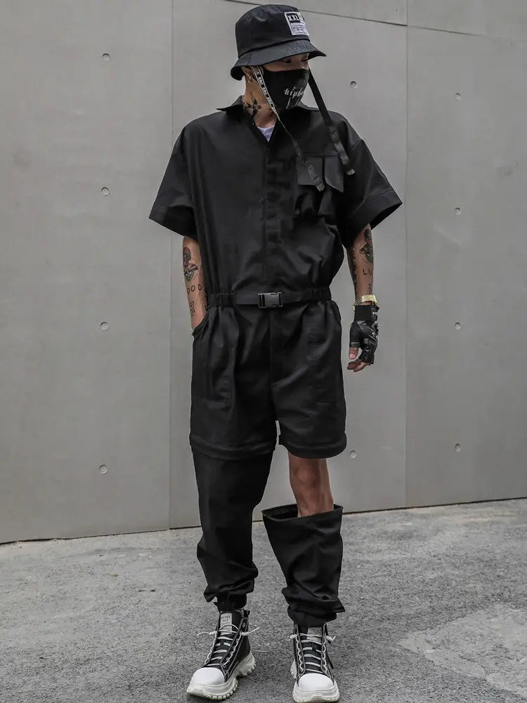 One Piece Loose Bodysuit Trend Detachable Jumpsuit