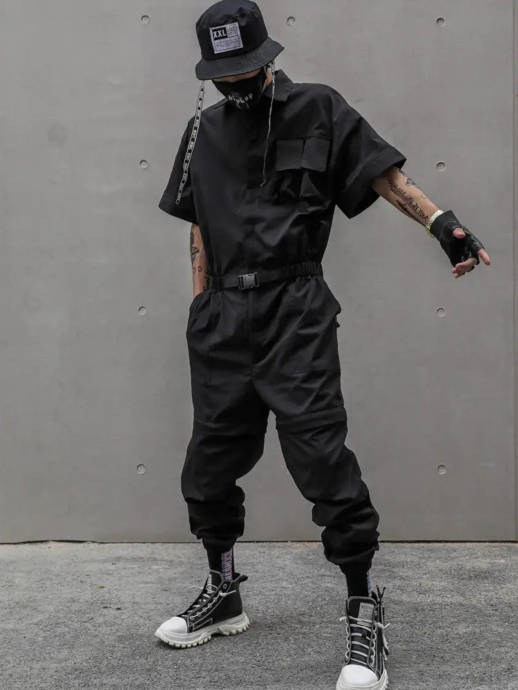 One Piece Loose Bodysuit Trend Detachable Jumpsuit