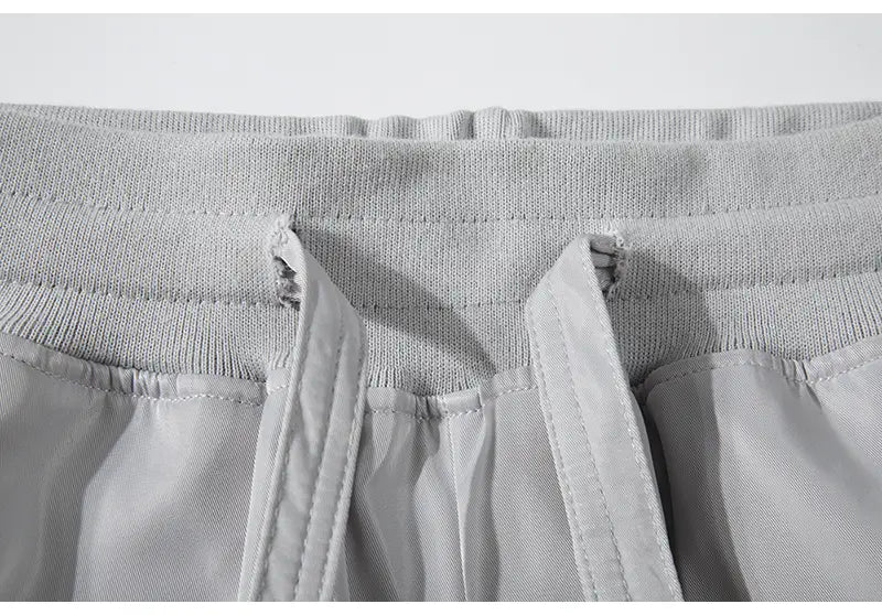 Breasted Slit Streamer Nylon Straight Overalls