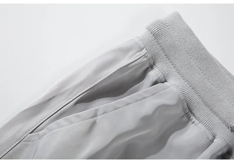 Breasted Slit Streamer Nylon Straight Overalls
