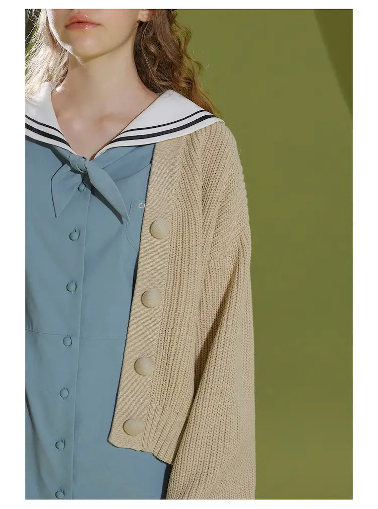 Grass green sweater cardigan sweater