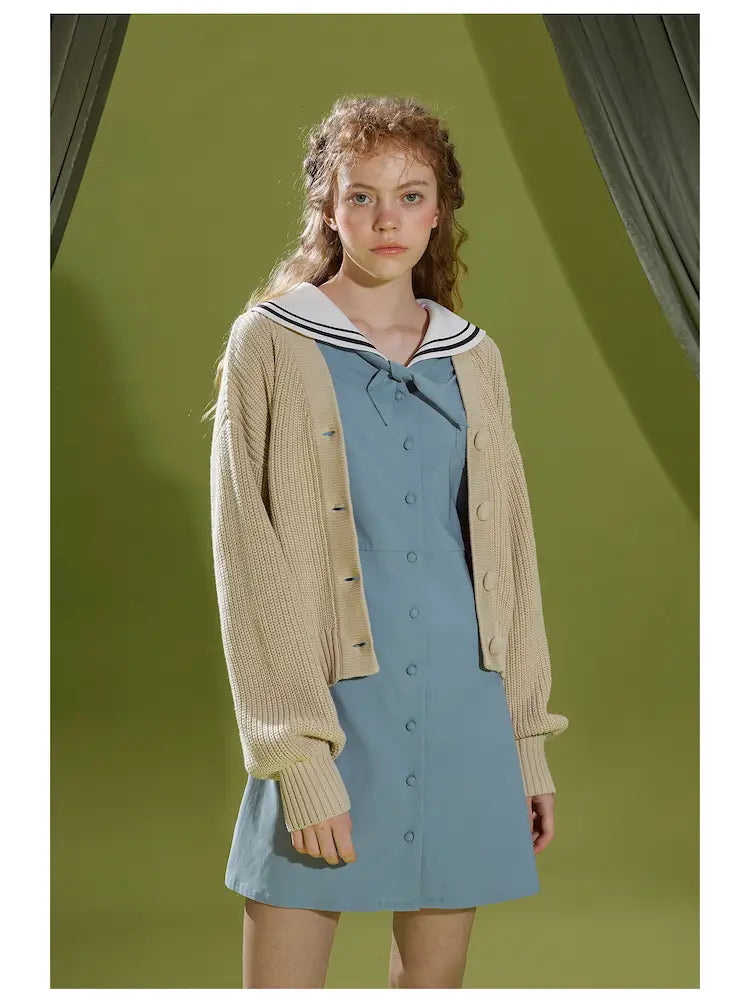 Grass green sweater cardigan sweater