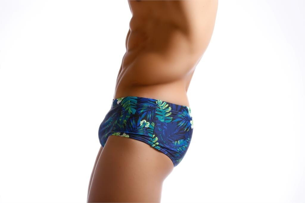 Flower Sexy Low Waist Swim Shorts