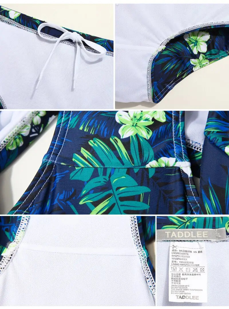 Flower Sexy Low Waist Swim Shorts