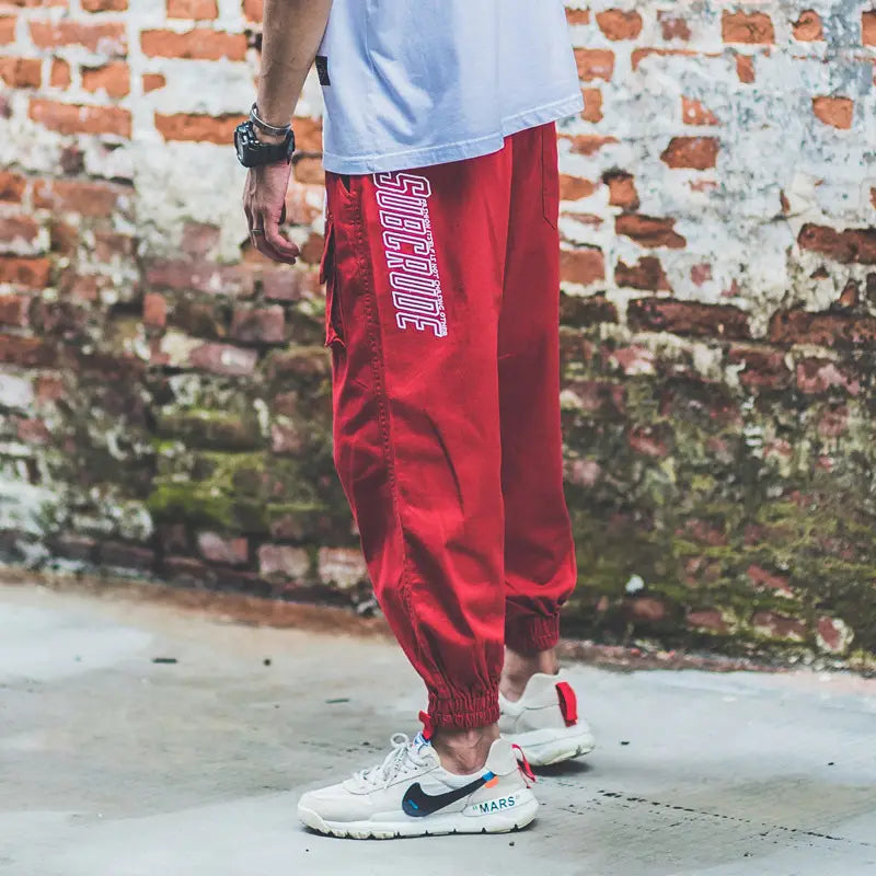 Men’s overalls cropped harem pants