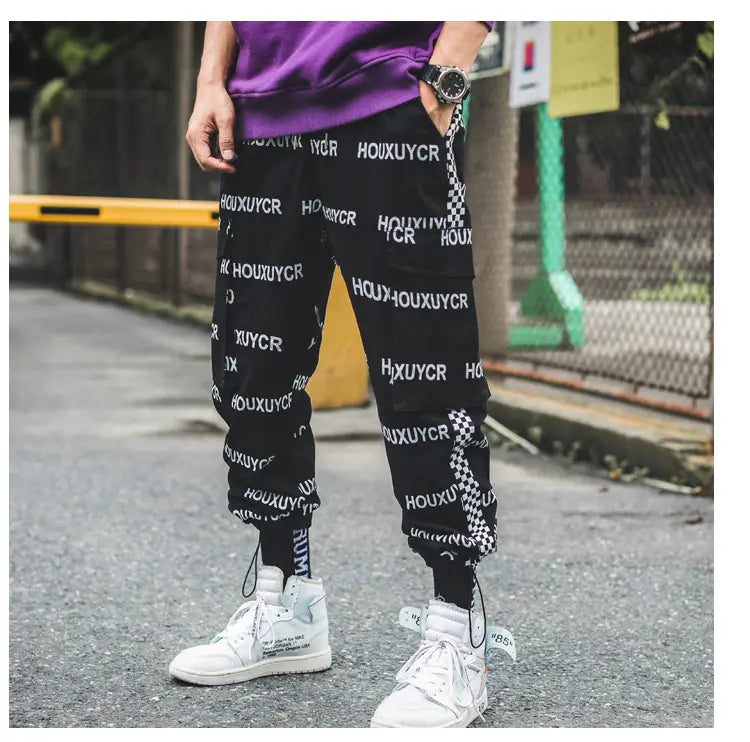 Letter Print Men’s Growth Fashion And Comfort Pants