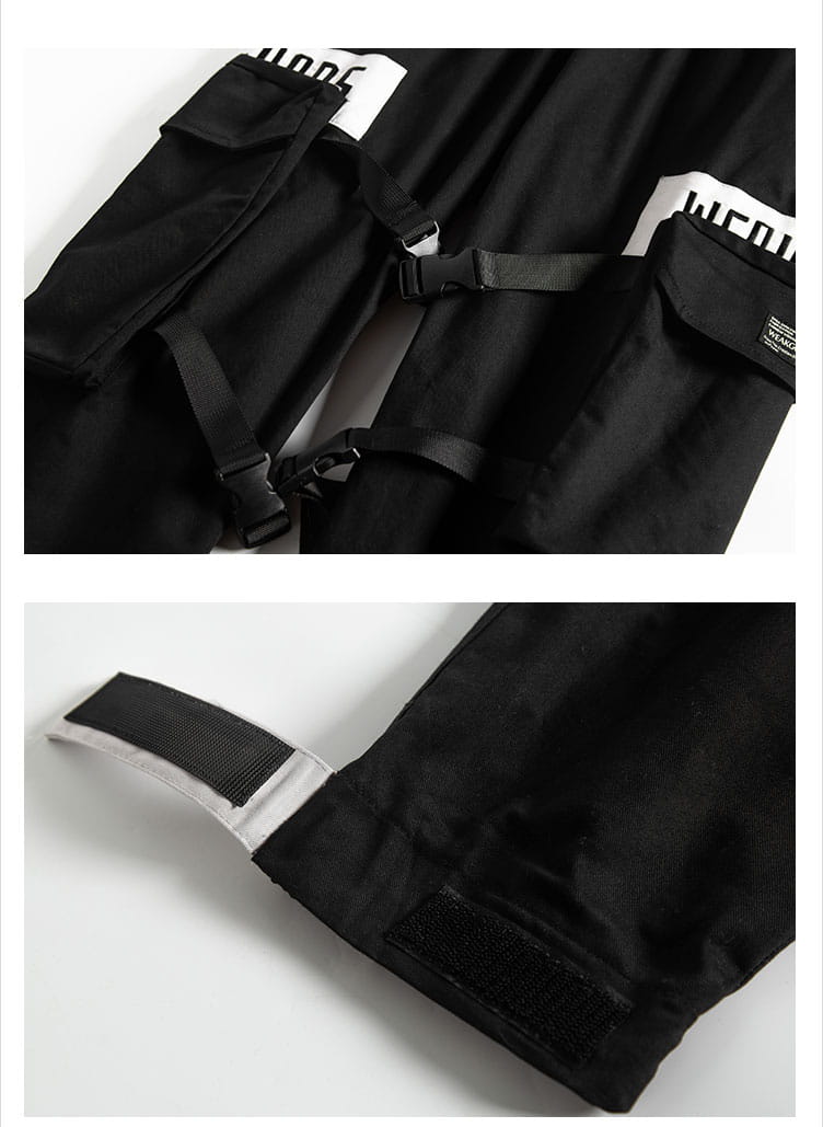 Casual Loose Straight Pants Men’s Sports Beamed Pants