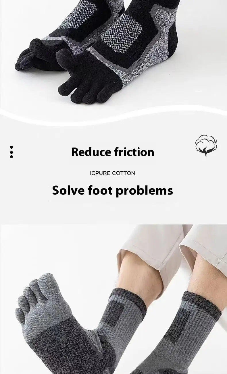 Men’s Long Sports Sweat-absorbent Cotton Socks