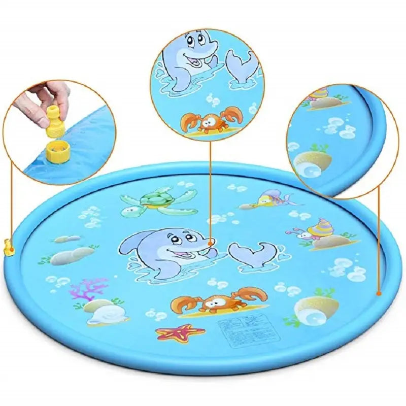 Durable Children’s Water Spray Pool Mat Splash Sprinkle Play Pad Mat