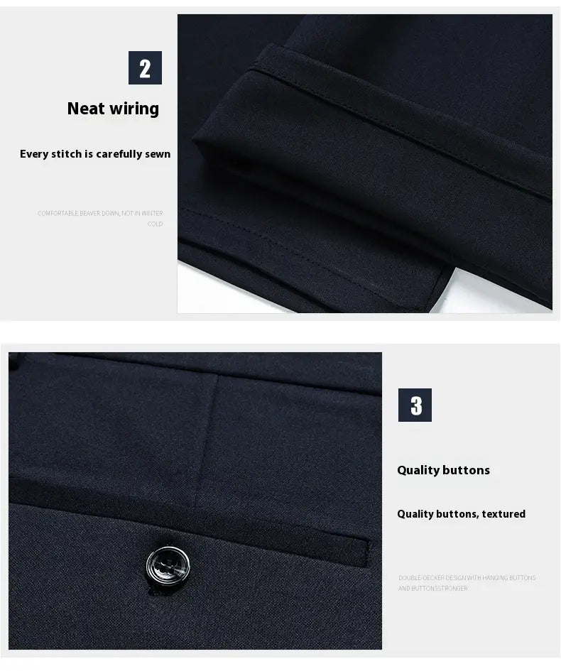 Loose Straight Men’s Business Casual Pants
