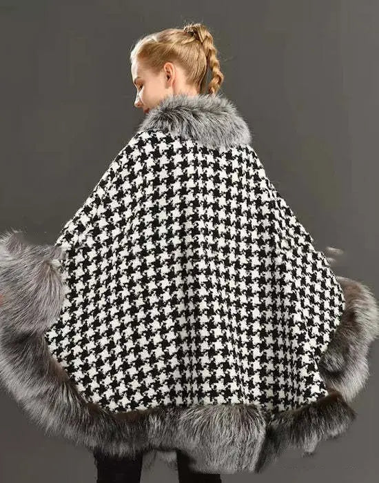 Wool Women’s Shawl Knitted Outerwear